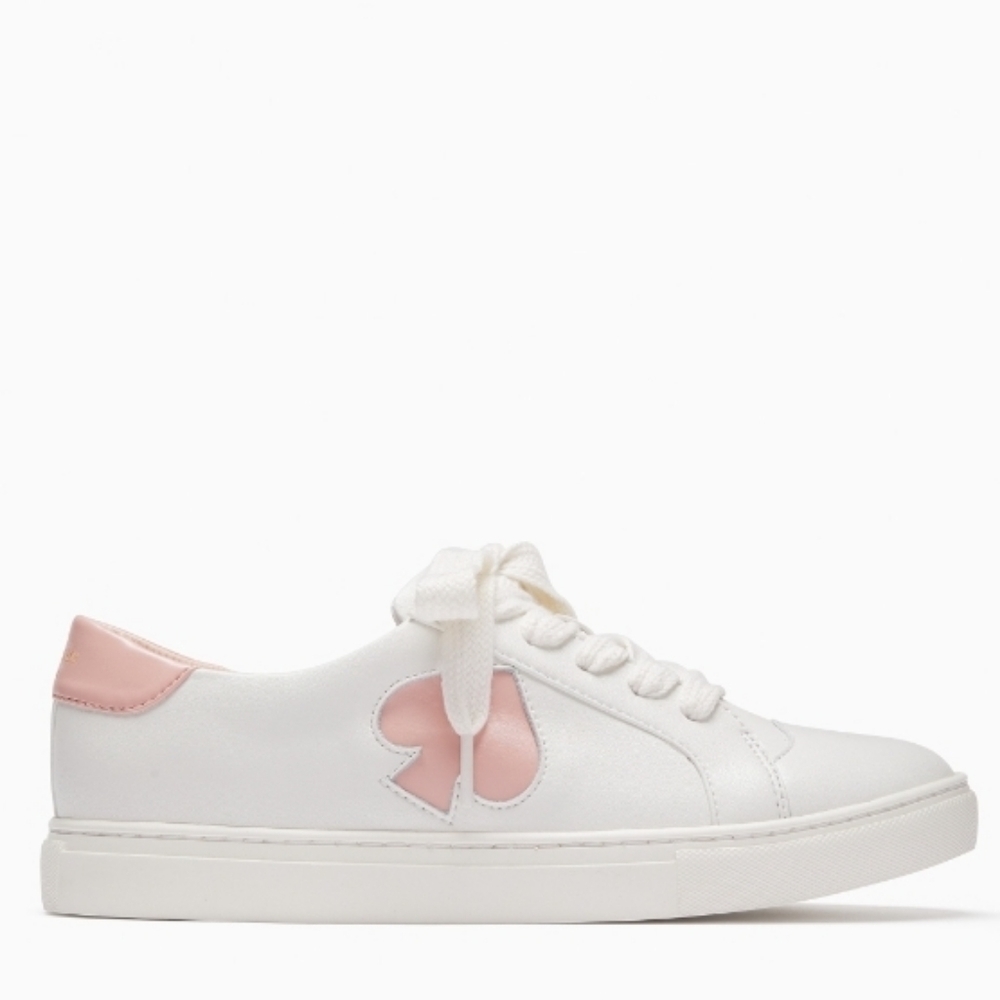 Kate Spade White Rose Sneakers Sizes 8 9 10 11 - Picture 2 of 5